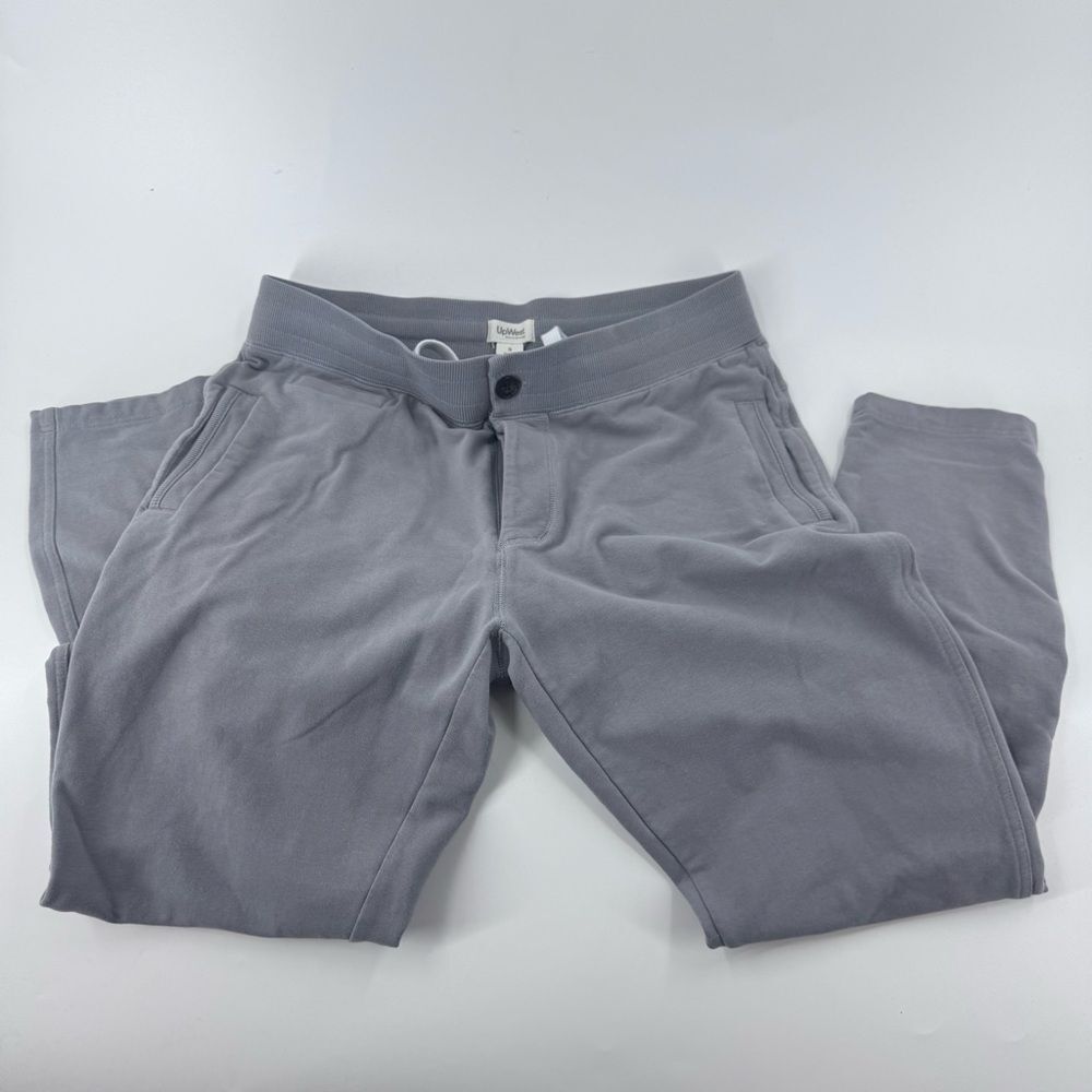 UpWest Men's Light Gray Joggers with‎ Snap front